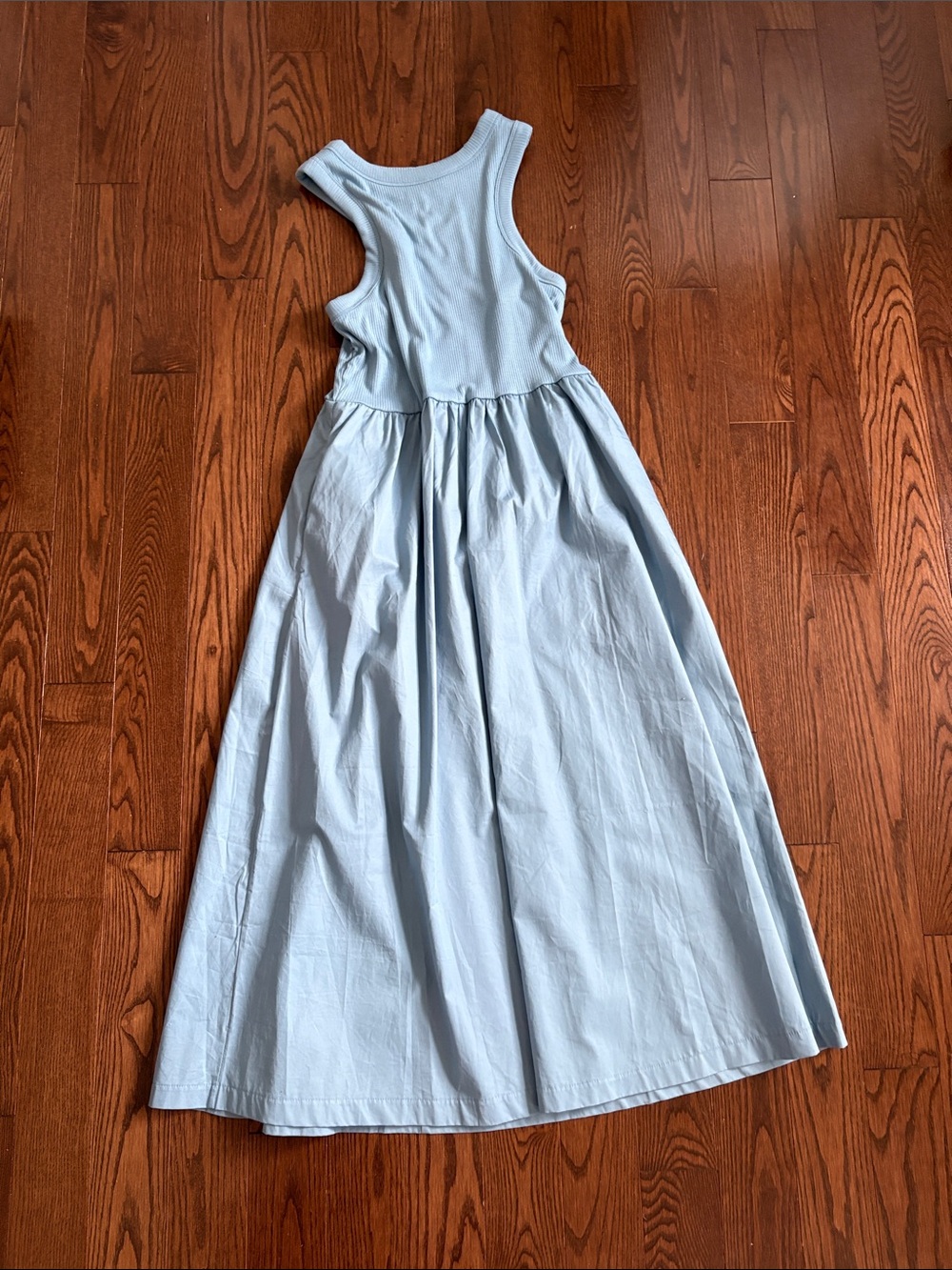 Old Navy Light Blue Sleeveless Midi Dress